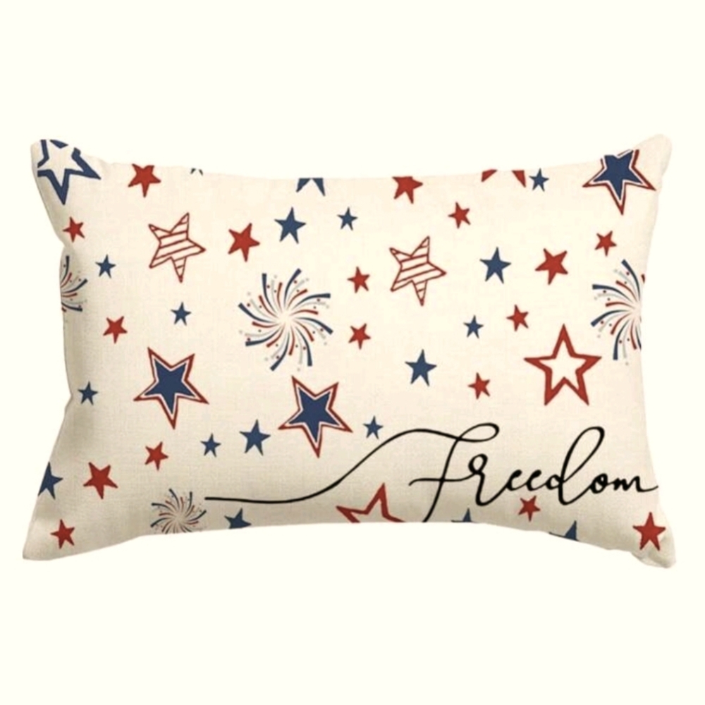 Pillowcase Patriotic Freedom Star and Fireworks